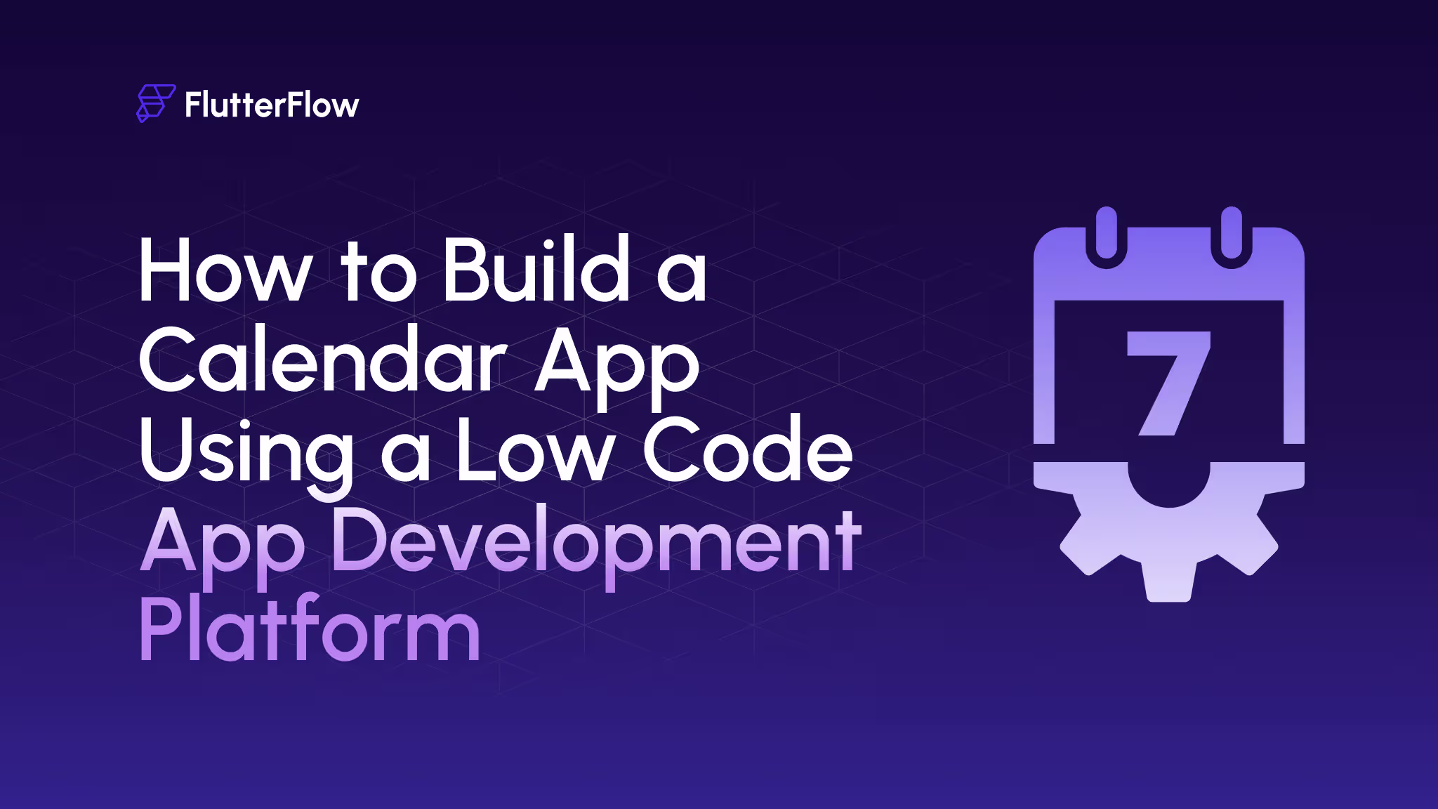 How to Build a Calendar App Using a Low Code App Development Platform