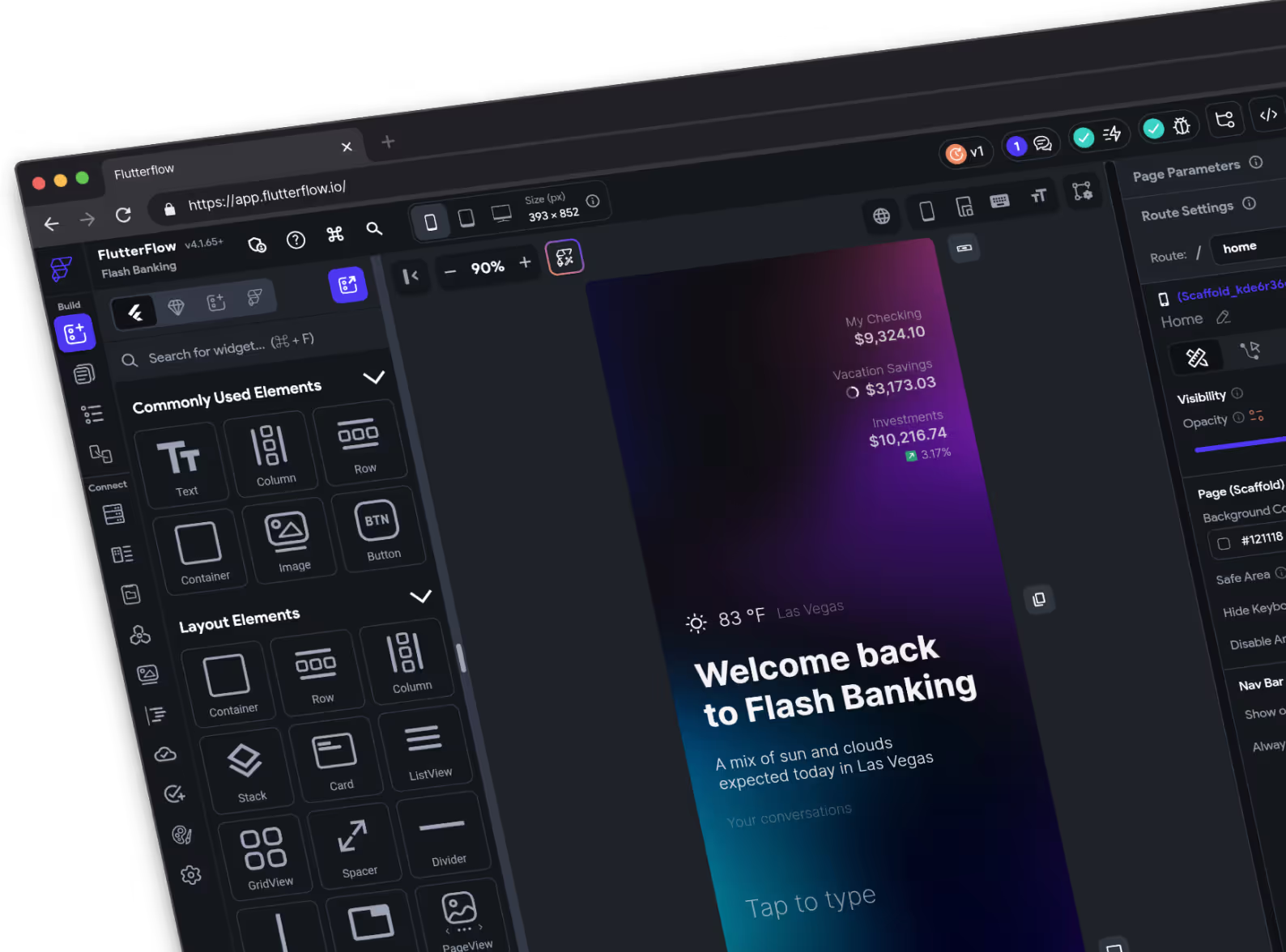 FlutterFlow product interface